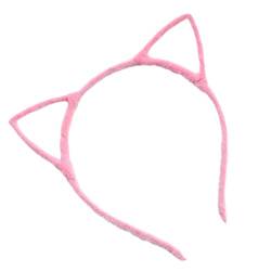 Zarte Plüsch-Katzenohren-Haarbänder, Bonbonfarben, Party-Dekoration für Mädchen und Damen, Foto-Requisiten, Stirnband zum Waschen des Gesichts von huwvqci