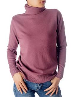 iB-iP Damen Einfarbiger Leichter Modischer Rollkragen Pullover, Größe: 36, Flieder von iB-iP