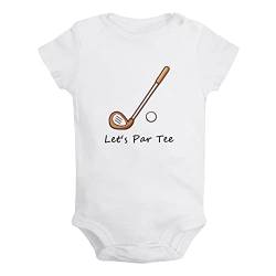 iDzn Let's Par Tee Golf Lustige Strampler, neugeborene Baby bodys, Säugling Overalls, 0-24 Monate Kinder-Outfits, Kleinkind-Kleidung von iDzn