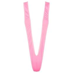 iEFiEL Herren Manikini Badeanzug String Tanga Thong Stringbody Badehose Bikini Männer Body Overall Party-Kostüm Xa Rosa Einheitsgröße von iEFiEL