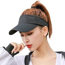 iEasey Unisex Schnell-Trocknend Sonnenhut Mesh Baseball Cap Sommerhut Kappe Schirmmütze Outdoor Sonnenblende Sonnenschild Strand Tennis Golf Sonne Visier Kappe Pferdeschwanz Cap fur Herren Damen von iEasey