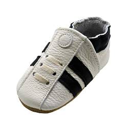 iEvolve Baby Babyschuhe Wildledersohle Baby Lederschuhe Lauflernschuhe Krabbelschuhe Vielzahl Art(Weiß Sneaker,12-18 Monate) von iEvolve