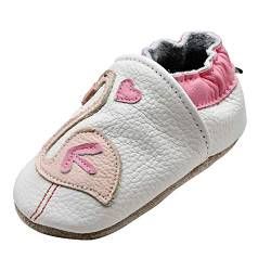 iEvolve Baby Mädchen Jungen Elefant Babyschuhe Baby Weiche Sohle Lederschuhe Baby Lauflernschuhe Krabbelschuhe(Weiß Gans),18-24 Monate von iEvolve