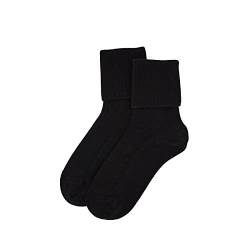 Pure Cashmere Damen Herren Unisex Solid Ribbed Socks, hergestellt von Mongolian Prime First Class Cashmere Garns (1 Paar) Gr. Einheitsgröße, grün von iMongol