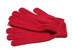 iMongol -Pure Kaschmir Damen Handschuhe Frauen volle Finger Handschuhe Fäustlinge -Warme Wolle -FBA, rot, 38 von iMongol