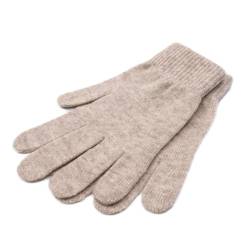 iMongol - Pure Kaschmir-Handschuhe für Damen, volle Finger, Fäustlinge, warme Wolle, camel, 85 von iMongol