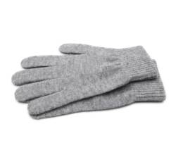 iMongol - Pure Kaschmir-Handschuhe für Damen, volle Finger, Fäustlinge, warme Wolle, hellgrau, 85 von iMongol