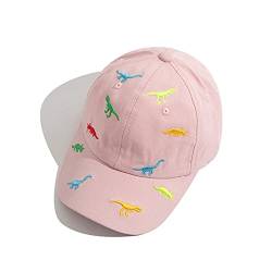 iNszkoos Kinder Basecap für Jungen Mädchen Dinosaurier-Stickerei，UV-Schutz-Kappe Cap Golf Baseball Sport käppis für Kinder Sommer（Rosa） von iNszkoos