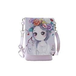 iNszkoos Kinder Umhängetasche Mädchen, Niedlicher PU Leder CrossBody Bag, Cartoon Münze Handtaschen Geldbörse Handy Tasche, Mini-Umhängetasche für Mädchen, Kinder, Teenager von iNszkoos