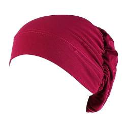 Tennis Griffband Neon Chemo-Hüte, Stirnband, muslimischer Turban-Schal, weicher, lässiger Haarbezug Schweißbänder Stirn Herren (E, One Size) von iOoppek