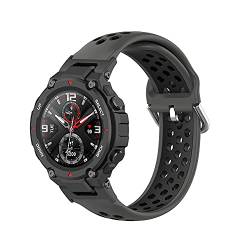 Ersatz-Silikon Armband, kompatibel mit Amazfit T-Rex Smartwatch, atmungsaktives, schweißfestes Sportuhrenarmband, kompatibel für Amazfit Trex Pro Zubehör von iPartsonline