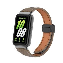Lederarmband, kompatibel mit Samsung Galaxy Fit 3 Activity Tracker/Smartwatch, Magnetarmband, Uhrenarmband, Ersatzarmband von iPartsonline