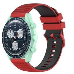 Silikon-Uhrenarmband kompatibel für Omega X Swatch Sport Ersatzarmband Armband von iPartsonline