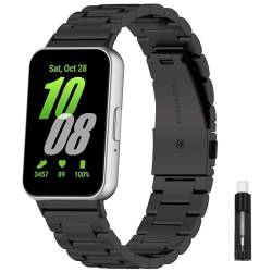 iPartsonline Metallarmband, kompatibel mit Samsung Galaxy Fit 3 Smartwatch, Edelstahl-Uhrenarmband, Ersatzarmband von iPartsonline