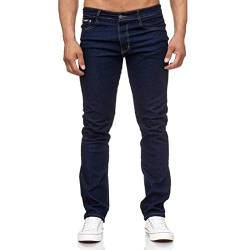 iProfash Herren Jeans Hose Regular Fit Dunkelblau Gerades Bein Stonewashed 805-DUNKELBLAU (54) W40-L32 von iProfash