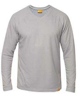 UV 50+ V T-Shirt Langarm (Grau, 54XL) von iQ-UV