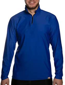 UV Aqua Zip Up Shirt Herren Blau XXL von iQ-UV