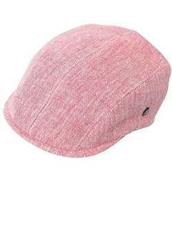 UV Schiebermütze Flatcap Leinen (XL, Rosa) Unisex von iQ-UV