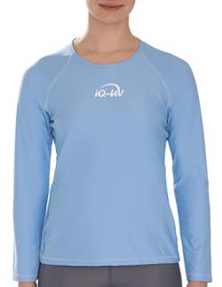 UV T-Shirt Damen Strand & Meer Langarm Sky L (42) von iQ-UV