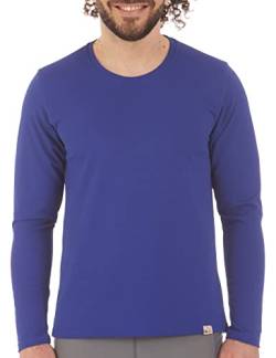 UV Wave Langarm Shirt, Rundhals Herren (XL, Blau) von iQ-UV