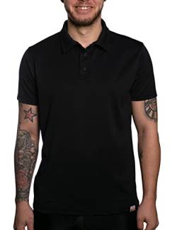 UV Wave Polo Shirt Herren Schwarz L von iQ-UV