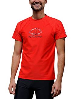 iQ-Company Herren T-Shirt UV-Schutz 300 Loose Fit Watersport 94, rot (red), 4XL (60) von iQ-UV