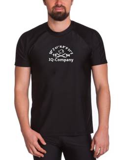 iQ-Company Herren T-Shirt UV-Schutz 300 Loose Fit Watersport 94, schwarz (Black), 4XL (60) von iQ-UV