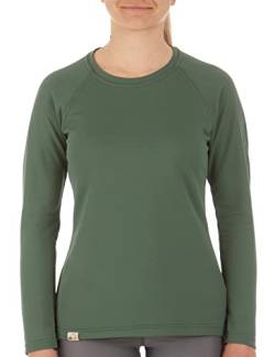 iQ-UV Damen Sonnenschutz Langarm T-Shirt, Grün L (40) von iQ-UV