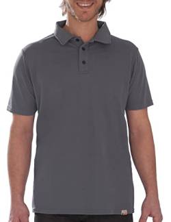 iQ-UV Herren UV Polo Shirt Outdoor Dunkelgrau 3XL (58) von iQ-UV