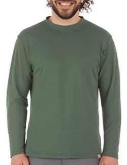 iQ-UV Herren UV T-Shirt Langarm Rundhals Grün 4XL von iQ-UV