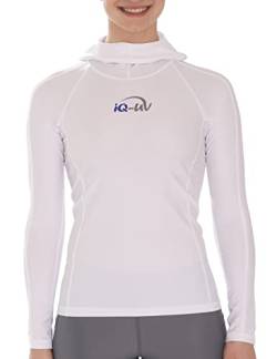 iQ-UV Kapuzenshirt Damen Hooded UV Shirt Weiß UPF 50+ S von iQ-UV
