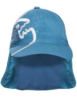 iQ-UV Schutz Kappe mit Nackenschutz für Kinder iQ Company Sonnenschutz UV Cap recycelt Blau von iQ-UV