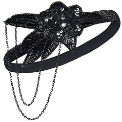 20er Jahre Stirnband,iSpchen Feder Kristall Haarband Gatsby Kopfschmuck Fascinator Feder Strass Stirnband Abschlussball Stirnband Dekoration für Damen Mädchen,Typ 7 von iSpchen