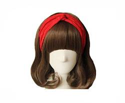 Butterme Frauen Spitze Verdrehte Knotted weiche Haar-Band Retro Turban Twist Kopfverpackung Stirnband (Rot) von iSpchen