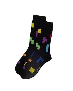 iTEMLAB Tetris Socken Blocks aus Bio Baumwolle One Size 38 bis 46 von iTEMLAB