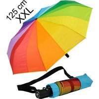 iX-brella Taschenregenschirm XXL Regenbogen Trekking-Schirm 16-Farben Automatik, riesig von iX-brella