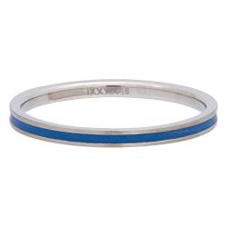 iXXXi Füllring LINE BLUE silber - 2 mm Größe Ringgröße 18 von iXXXi