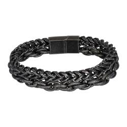 iXXXi Men Edelstahl Herren Armband Hawaii Schwarz | 22.5cm, Groot, Edelstahl, Kein Edelstein von iXXXi