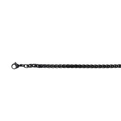 iXXXi Men Halskette Round Chain Schwarz | 50cm von iXXXi