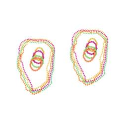 ibasenice 32 Stk Halsketten Kleidung Armband bunte Perlen Perlenkette von ibasenice