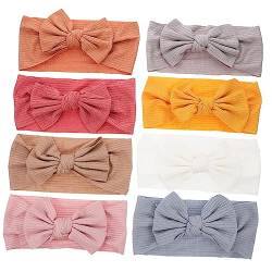 ibasenice 8St Stirnband haarband baby haarbänder baby breites haarband Cloth headbands Haargummis Neugeborenes Haarband baby binden Schal Krawatte Kopfbedeckung von ibasenice