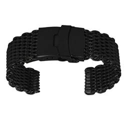 ibasenice Mesh-uhrenarmband Uhrenarmband Aus Metall 20 Mm Uhrenarmband Webgürtel Für Herren Mit Metallschnalle Edelstahlarmband Uhrenarmbänder Aus Edelstahl Mailand Butterfly-Schnalle Mann von ibasenice