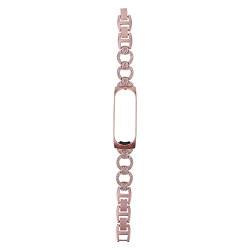 ibasenice Metallarmband Uhrenarmbänder Band Ersatz Strass Intarsien Zink- Legierung Uhr Band Rosa Uhr Strap Fitness Armband Kompatibel mit Uhr Verstellbare Armbänder Für Damen Pinkes Armband von ibasenice