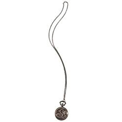 ibasenice Vintage Schlangen-Taschenuhr mechanisch hohl Gehäuse mit Kette Sternzeichen Quarz Taschenuhr Einzigartige Halskette (Kaffee) von ibasenice