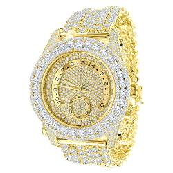 ICED OUT Full ZIRKONIA Herren Uhr - Gold von .iced-out.