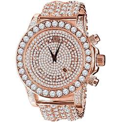 .iced-out. Burnish Full ZIRKONIA Uhr - Rose Gold von .iced-out.