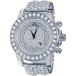 .iced-out. Burnish Full ZIRKONIA Uhr - Silber von .iced-out.