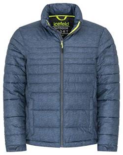 icefeld Herren Winter Jacke/Steppjacke/Isolationsjacke, marineblau-meliert XXXL von icefeld