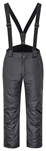 icefeld Herren Winterhose/Thermohose/Schneehose, schwarz (Black) Größe L von icefeld