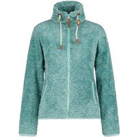 Icepeak Strickfleecejacke Colony Fleecejacke Damen Langhaar Fleece Jacke von icepeak